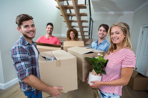 Removal team planning a move in a Cudham village property