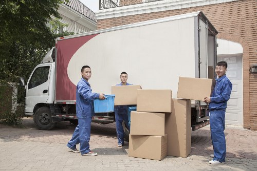Household items being loaded carefully for a Cudham move