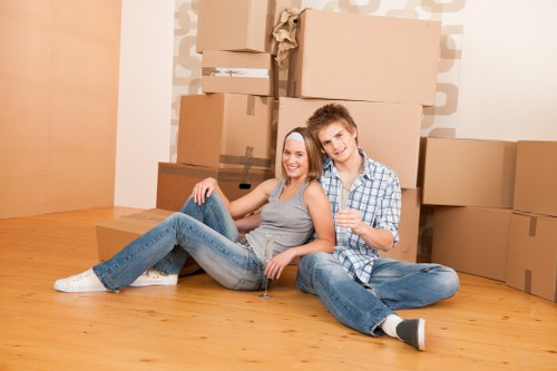Prepared moving truck for a local move in Cudham