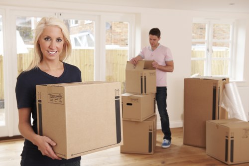 Local movers handling an office move near Cudham village roads