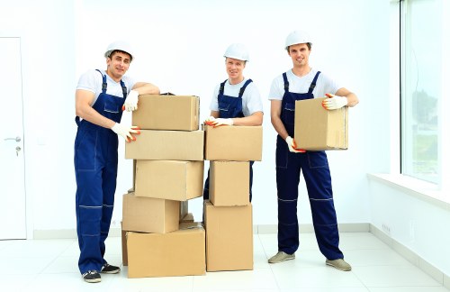 Commercial moving van support for a local business move