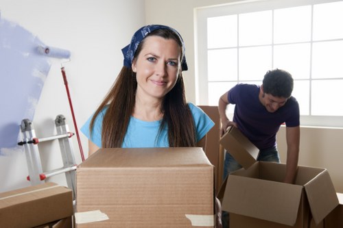 Removal van loaded for a local move around Cudham