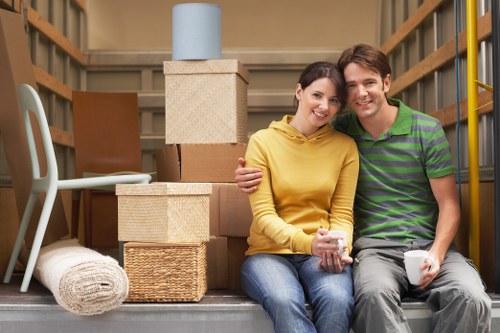 Packing and loading commercial items for relocation in Cudham
