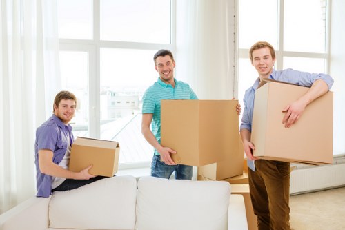 Checklist and packing supplies used for moving home in Cudham