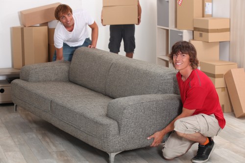 Team loading furniture for pick-up in Cudham