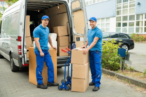 Careful loading of furniture for a Cudham removal job