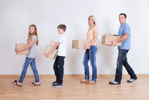 Household removals service helping a family move in Cudham